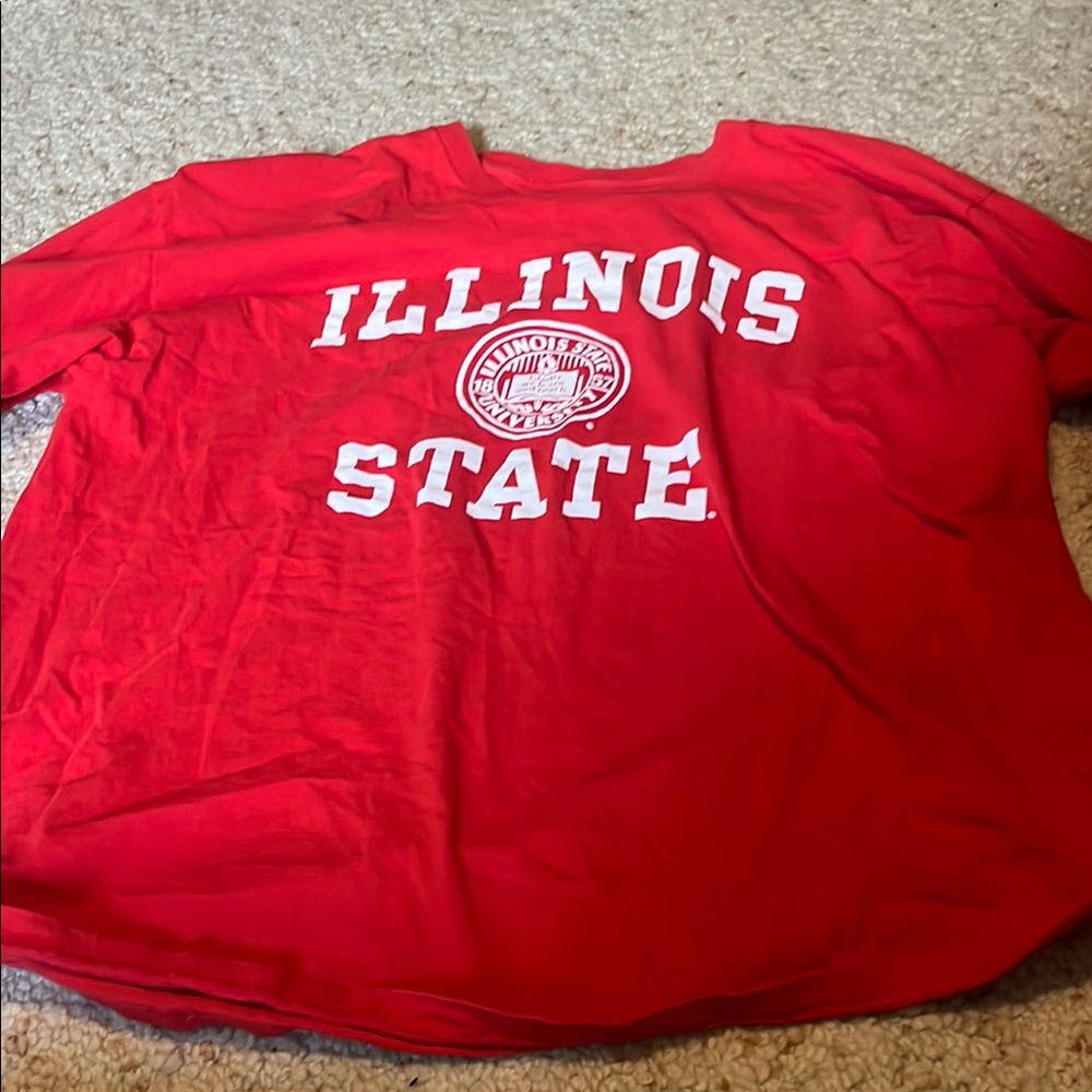 Illinois State Red Long Sleeve Shirt